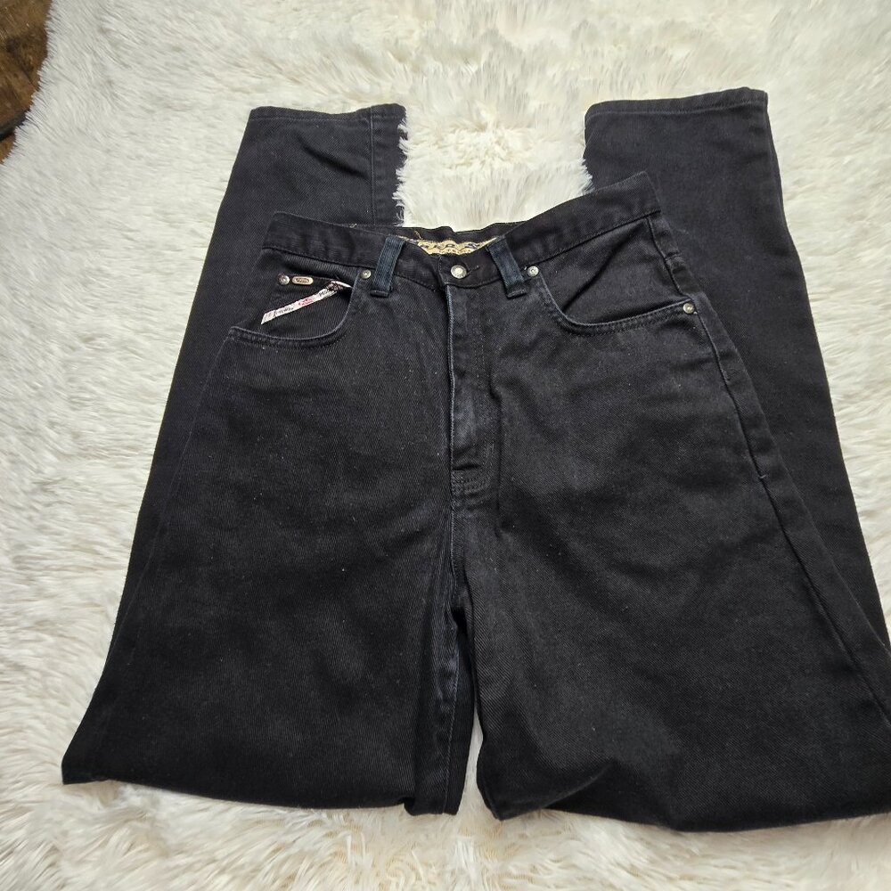 Paco Women's Jeans Size 16 Black 100% Cotton Classic 5 Pocket Design